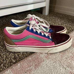 Multi color Vans Women’s size 7 or Men’s 5.5